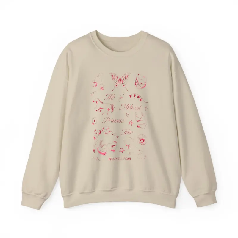Chappell Roan The Midwest Princess Tour Unisex Heavy Blend™ Crewneck Sweatshirt