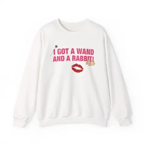 Chappell Roan Wand and a Rabbit Unisex Heavy Blend™ Crewneck Sweatshirt