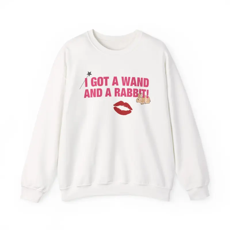 Chappell Roan Wand and a Rabbit Unisex Heavy Blend™ Crewneck Sweatshirt
