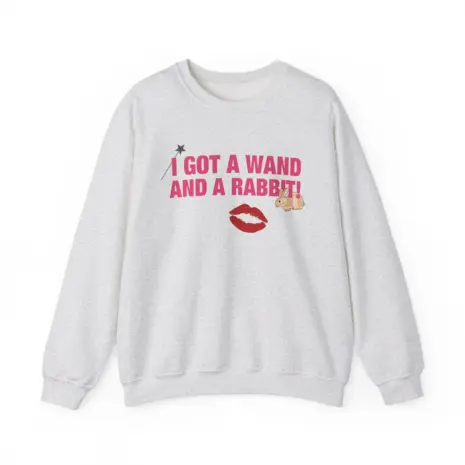 Chappell-Roan-Wand-and-a-Rabbit-Unisex-Heavy-Blend-Crewneck-Sweatshirt-3 Chappell Roan Wand and a Rabbit Unisex Heavy Blend™ Crewneck Sweatshirt