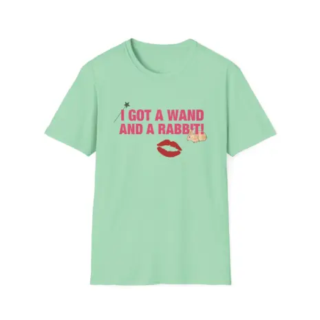 Chappell-Roan-Wand-and-a-Rabbit-Unisex-Softstyle-T-Shirt-11 Chappell Roan Wand and a Rabbit Unisex Softstyle T-Shirt