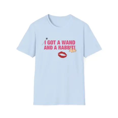 Chappell-Roan-Wand-and-a-Rabbit-Unisex-Softstyle-T-Shirt-13 Chappell Roan Wand and a Rabbit Unisex Softstyle T-Shirt