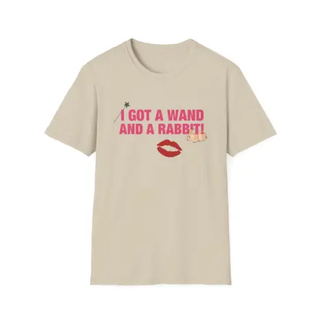 Chappell-Roan-Wand-and-a-Rabbit-Unisex-Softstyle-T-Shirt-3 Chappell Roan Wand and a Rabbit Unisex Softstyle T-Shirt